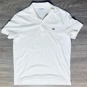Lacoste Men’s Polo - White - Size Large